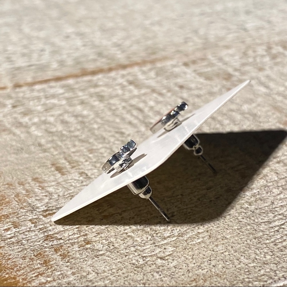 3 for $15 Apple Silver Studs Earrings Posts - Picture 3 of 4